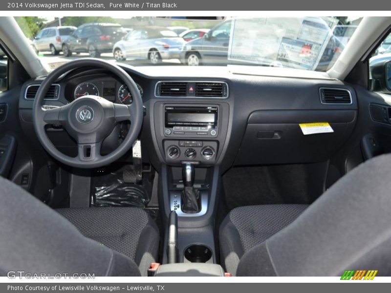 Pure White / Titan Black 2014 Volkswagen Jetta TDI Sedan
