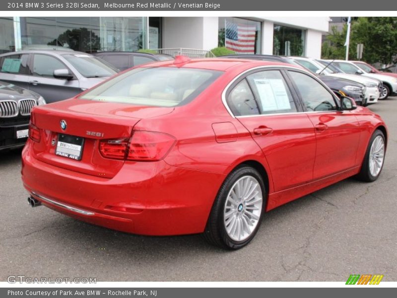 Melbourne Red Metallic / Venetian Beige 2014 BMW 3 Series 328i Sedan