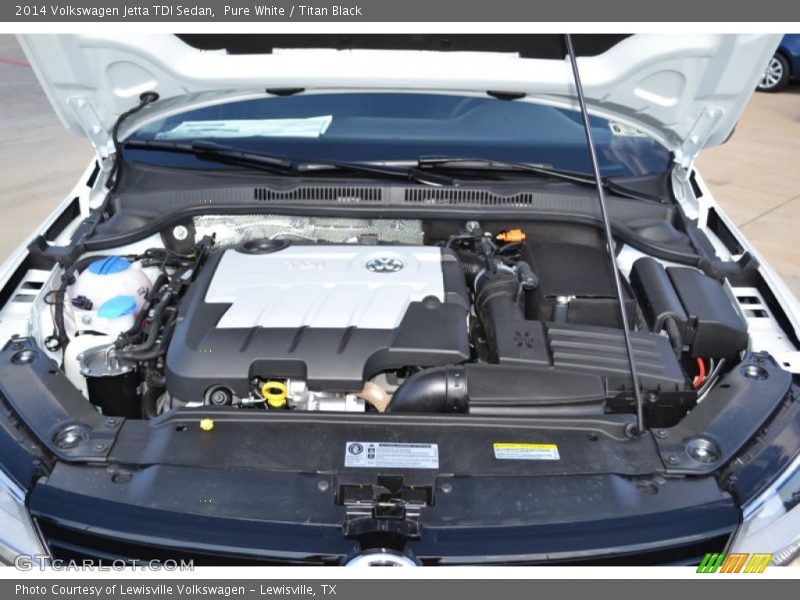 Pure White / Titan Black 2014 Volkswagen Jetta TDI Sedan
