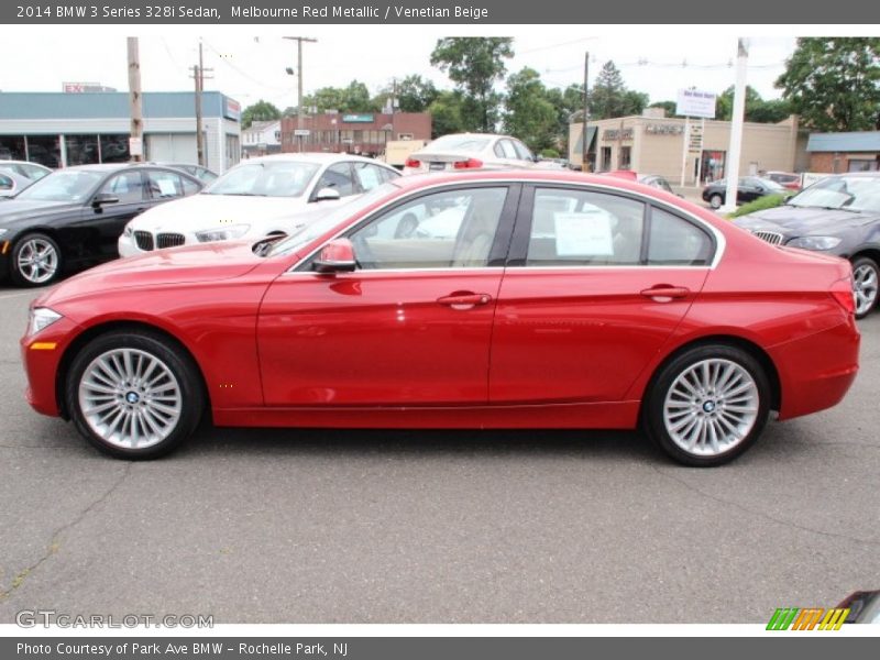 Melbourne Red Metallic / Venetian Beige 2014 BMW 3 Series 328i Sedan