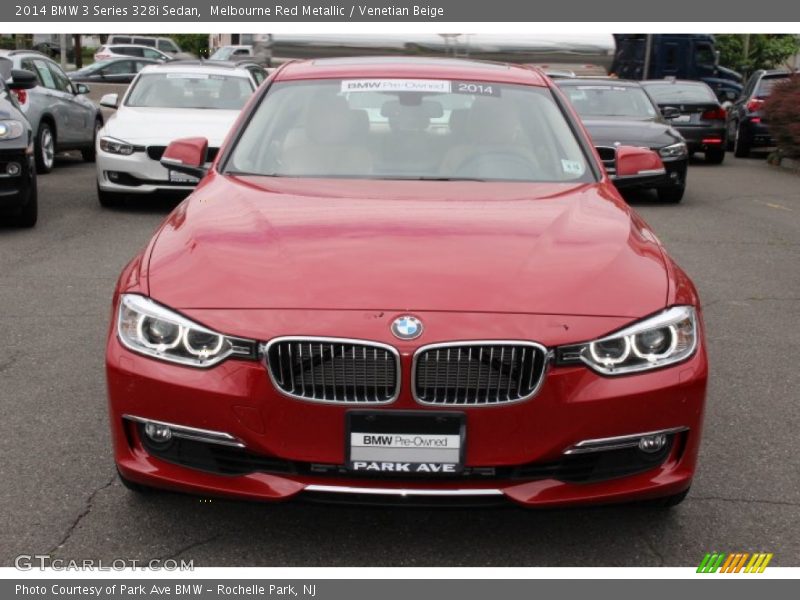 Melbourne Red Metallic / Venetian Beige 2014 BMW 3 Series 328i Sedan