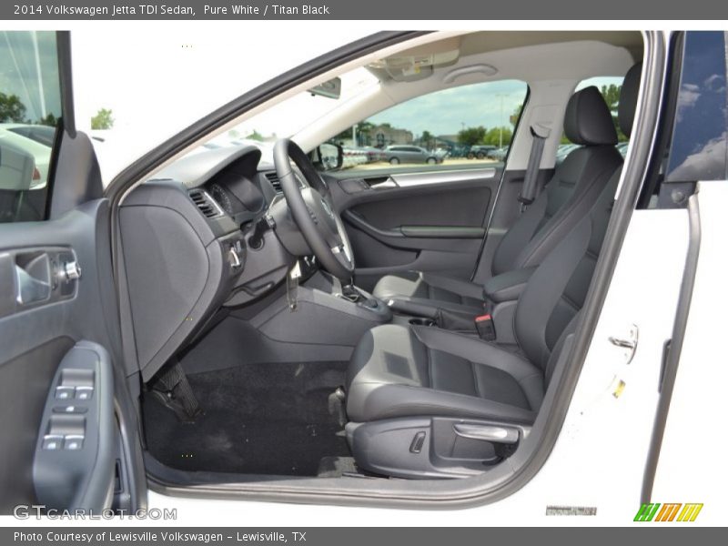 Pure White / Titan Black 2014 Volkswagen Jetta TDI Sedan