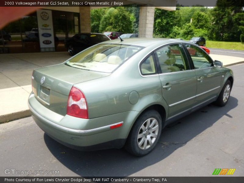 Fresco Green Metallic / Beige 2003 Volkswagen Passat GLS Sedan