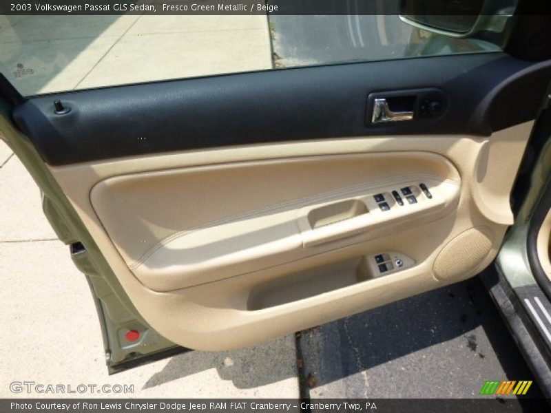 Fresco Green Metallic / Beige 2003 Volkswagen Passat GLS Sedan