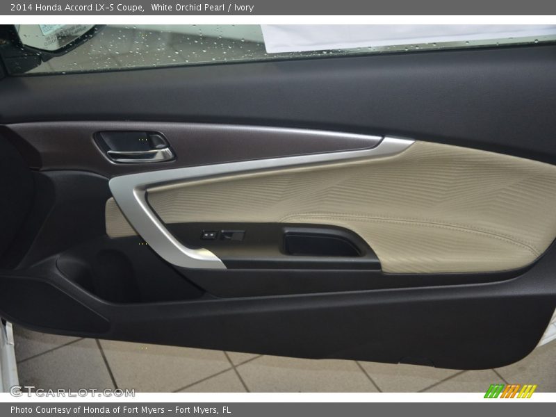 White Orchid Pearl / Ivory 2014 Honda Accord LX-S Coupe