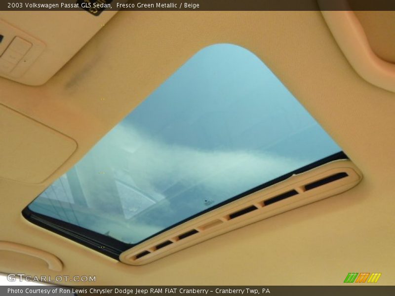 Fresco Green Metallic / Beige 2003 Volkswagen Passat GLS Sedan