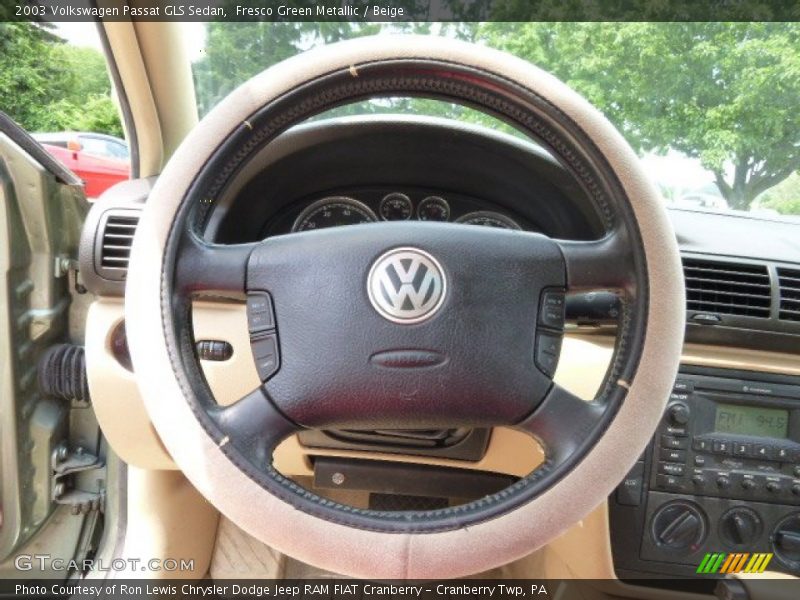 Fresco Green Metallic / Beige 2003 Volkswagen Passat GLS Sedan
