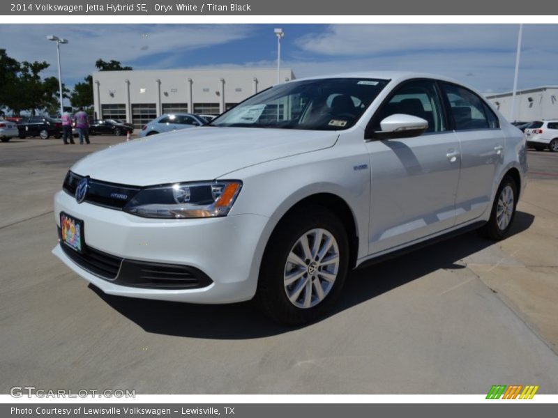 Oryx White / Titan Black 2014 Volkswagen Jetta Hybrid SE