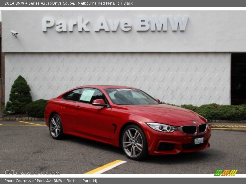 Melbourne Red Metallic / Black 2014 BMW 4 Series 435i xDrive Coupe