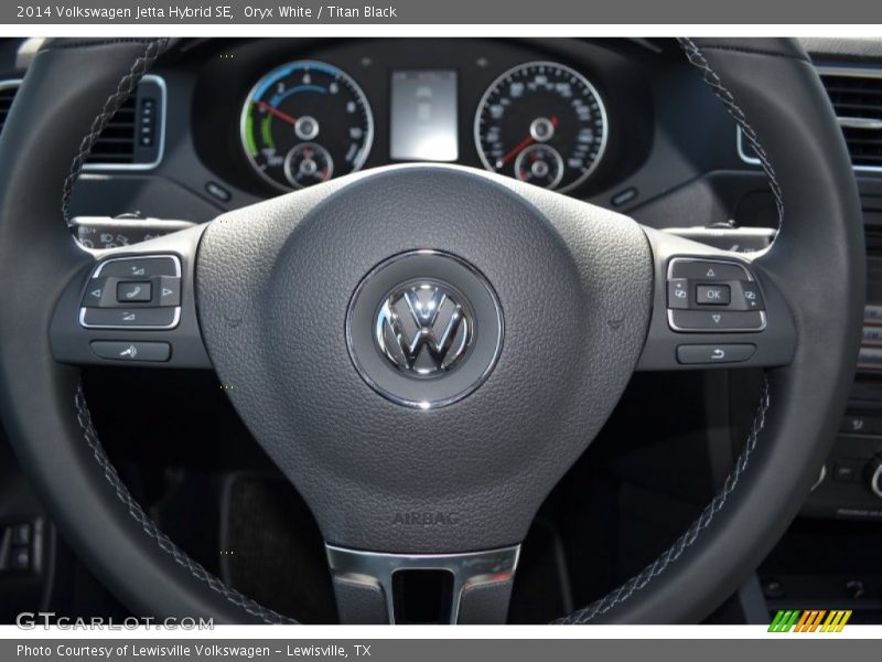 Oryx White / Titan Black 2014 Volkswagen Jetta Hybrid SE