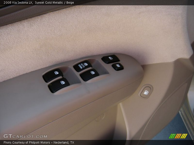 Sunset Gold Metallic / Beige 2008 Kia Sedona LX