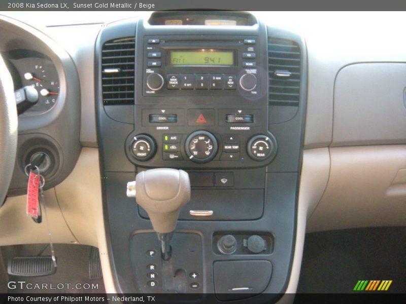 Sunset Gold Metallic / Beige 2008 Kia Sedona LX