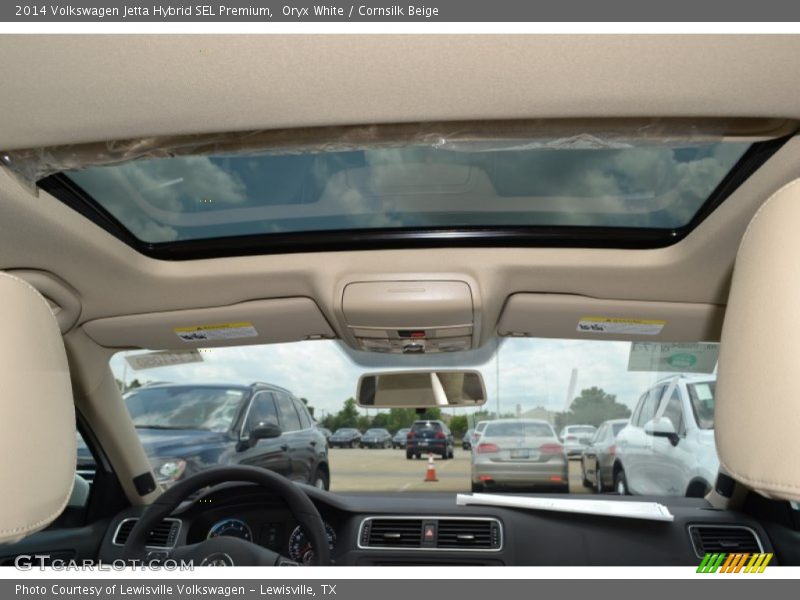 Oryx White / Cornsilk Beige 2014 Volkswagen Jetta Hybrid SEL Premium
