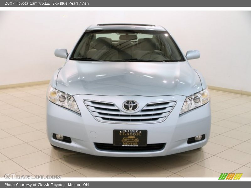 Sky Blue Pearl / Ash 2007 Toyota Camry XLE
