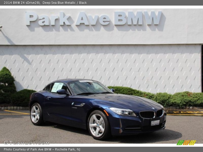 Deep Sea Blue Metallic / Black 2014 BMW Z4 sDrive28i