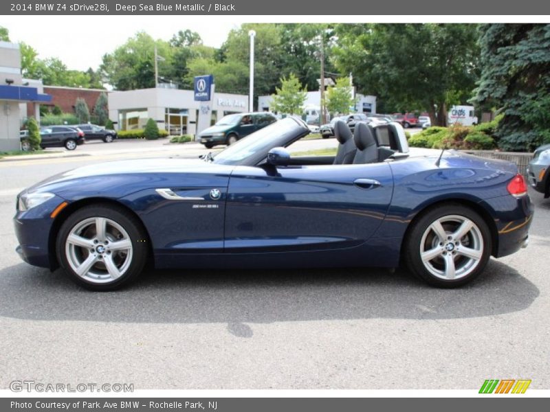Deep Sea Blue Metallic / Black 2014 BMW Z4 sDrive28i