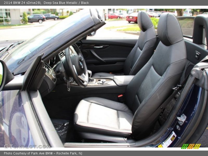 Deep Sea Blue Metallic / Black 2014 BMW Z4 sDrive28i