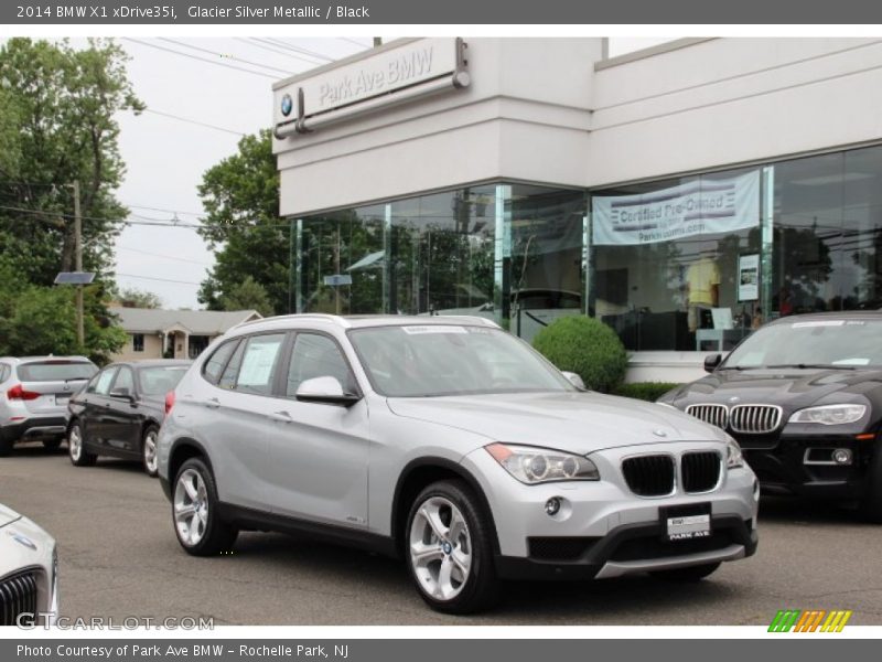 Glacier Silver Metallic / Black 2014 BMW X1 xDrive35i
