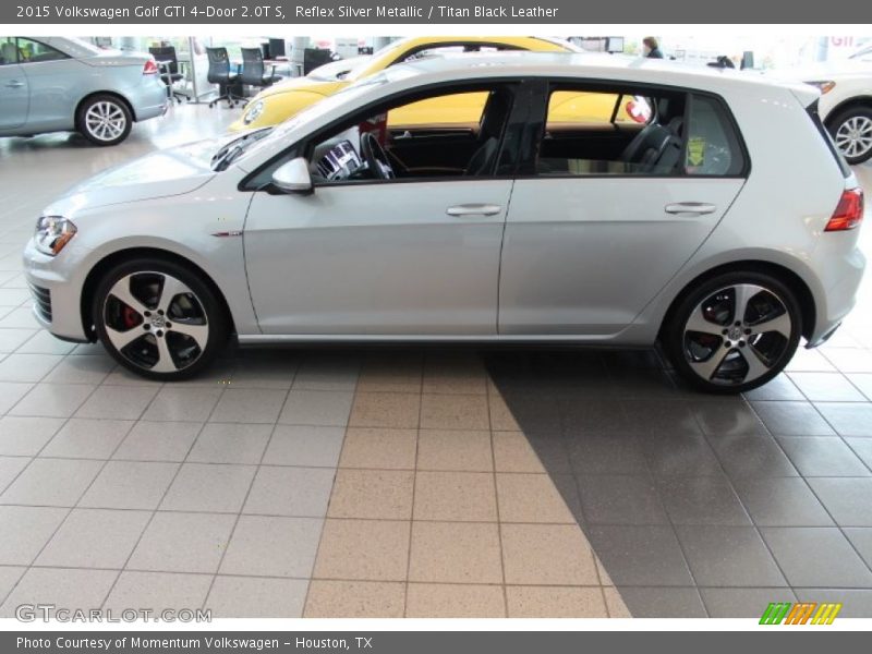 Reflex Silver Metallic / Titan Black Leather 2015 Volkswagen Golf GTI 4-Door 2.0T S