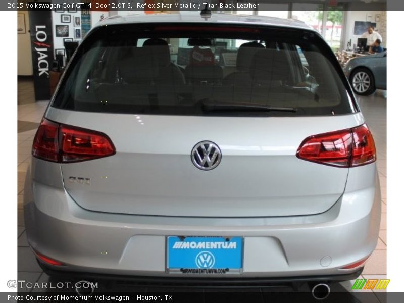 Reflex Silver Metallic / Titan Black Leather 2015 Volkswagen Golf GTI 4-Door 2.0T S