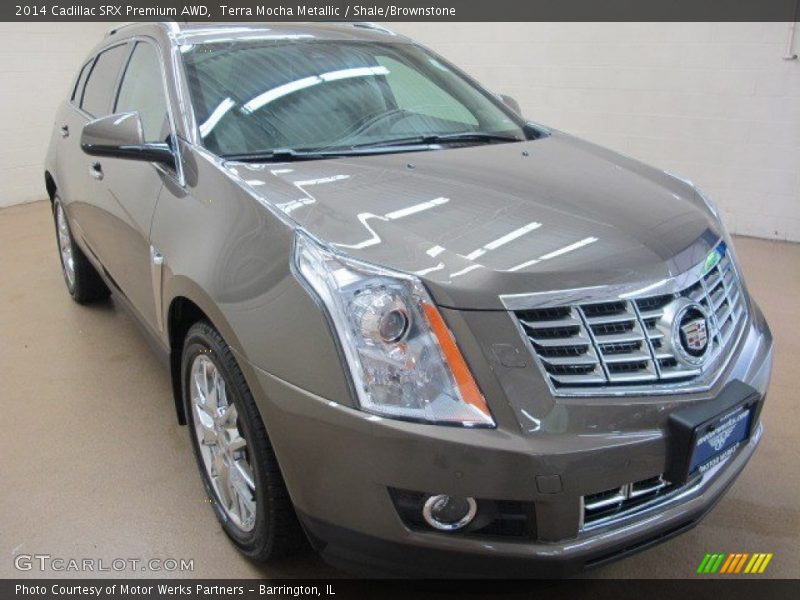 Terra Mocha Metallic / Shale/Brownstone 2014 Cadillac SRX Premium AWD
