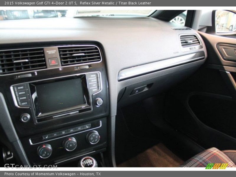 Reflex Silver Metallic / Titan Black Leather 2015 Volkswagen Golf GTI 4-Door 2.0T S