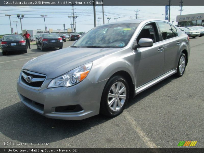Steel Silver Metallic / Off-Black 2011 Subaru Legacy 2.5i Premium