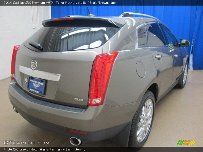 Terra Mocha Metallic / Shale/Brownstone 2014 Cadillac SRX Premium AWD