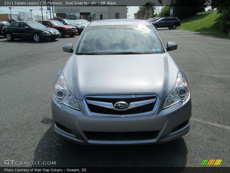 Steel Silver Metallic / Off-Black 2011 Subaru Legacy 2.5i Premium