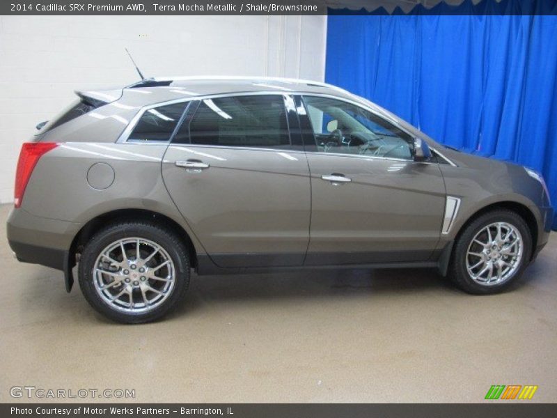 Terra Mocha Metallic / Shale/Brownstone 2014 Cadillac SRX Premium AWD