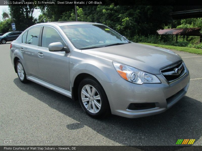 Steel Silver Metallic / Off-Black 2011 Subaru Legacy 2.5i Premium