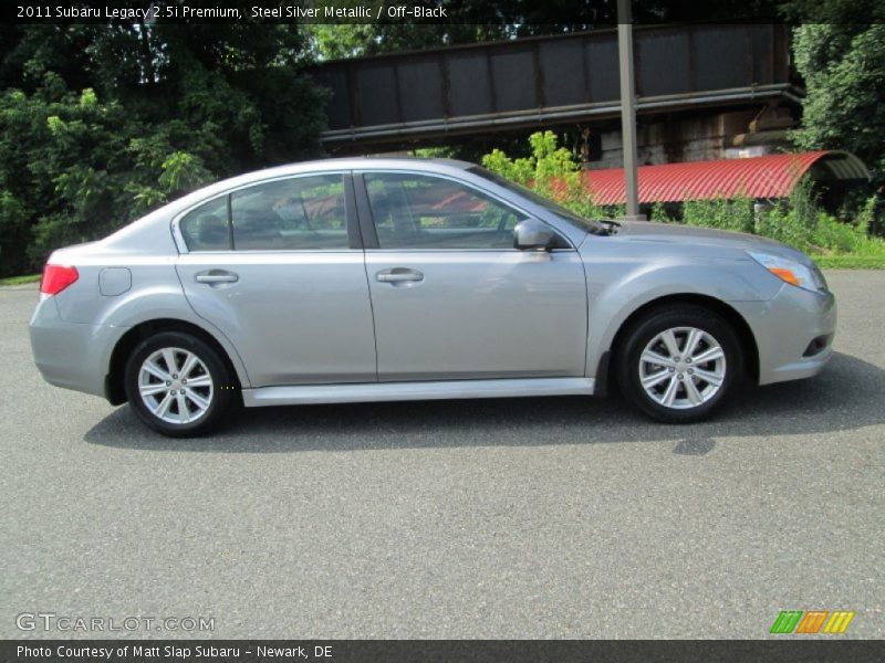 Steel Silver Metallic / Off-Black 2011 Subaru Legacy 2.5i Premium