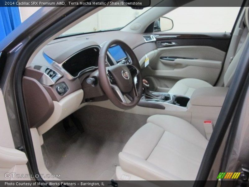 Terra Mocha Metallic / Shale/Brownstone 2014 Cadillac SRX Premium AWD
