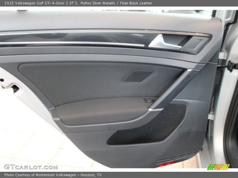 Reflex Silver Metallic / Titan Black Leather 2015 Volkswagen Golf GTI 4-Door 2.0T S