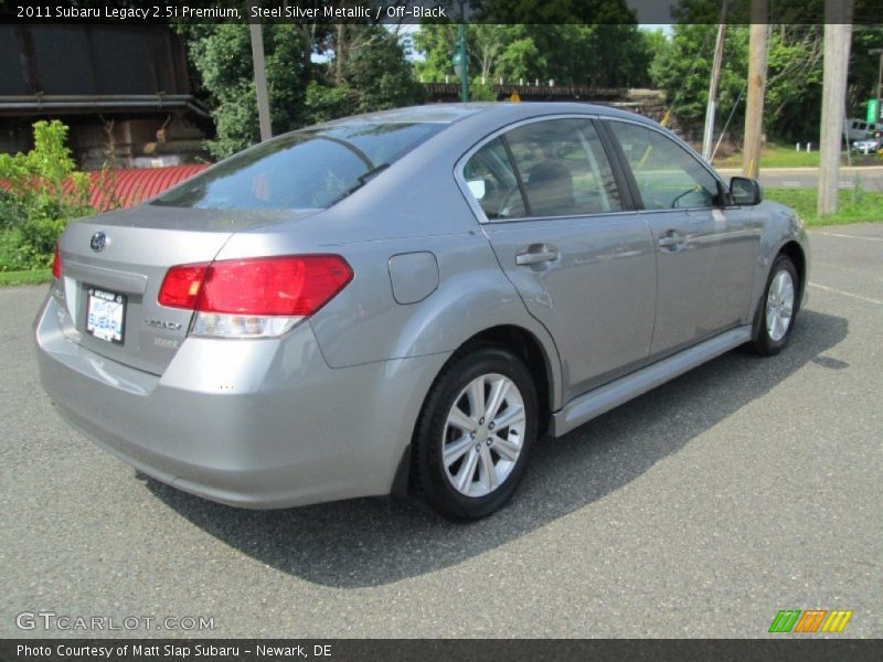 Steel Silver Metallic / Off-Black 2011 Subaru Legacy 2.5i Premium