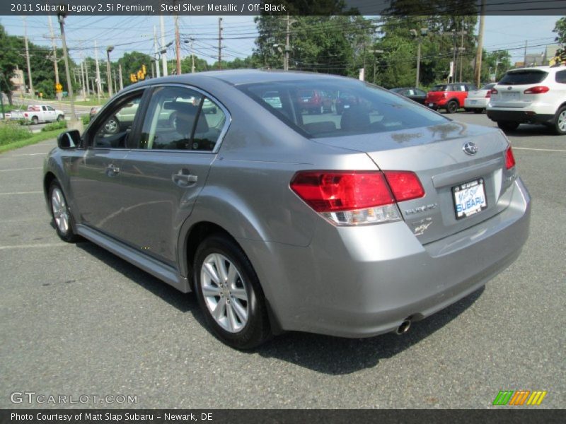Steel Silver Metallic / Off-Black 2011 Subaru Legacy 2.5i Premium