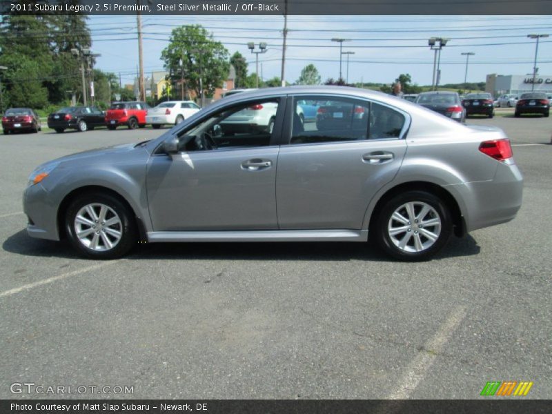 Steel Silver Metallic / Off-Black 2011 Subaru Legacy 2.5i Premium