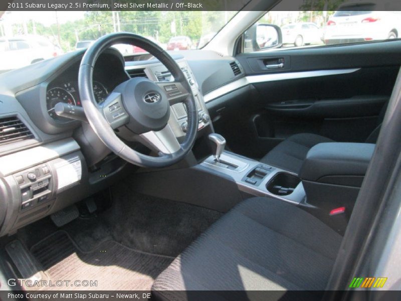 Steel Silver Metallic / Off-Black 2011 Subaru Legacy 2.5i Premium