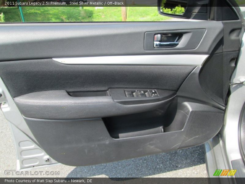 Steel Silver Metallic / Off-Black 2011 Subaru Legacy 2.5i Premium