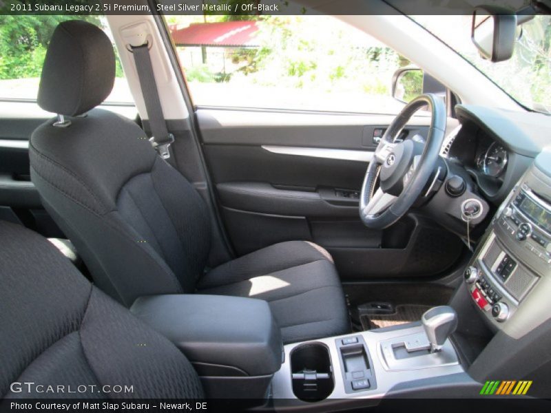 Steel Silver Metallic / Off-Black 2011 Subaru Legacy 2.5i Premium
