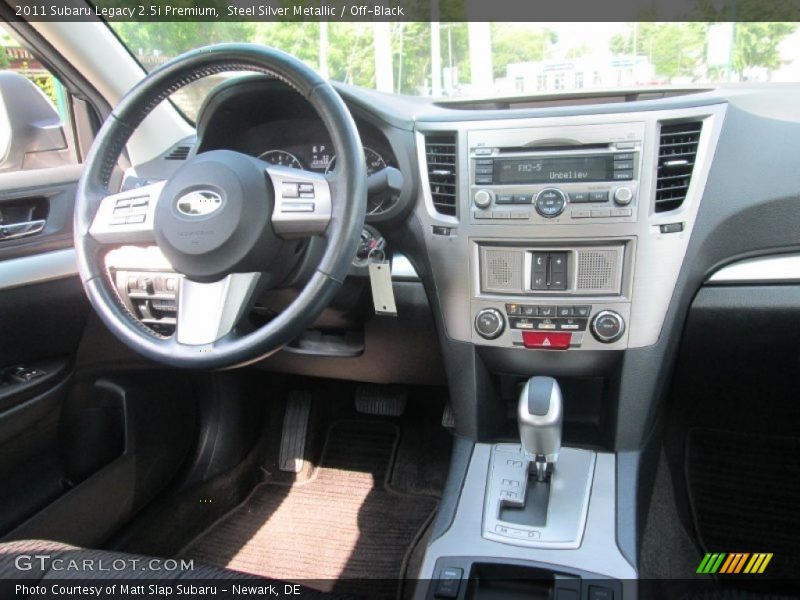 Steel Silver Metallic / Off-Black 2011 Subaru Legacy 2.5i Premium