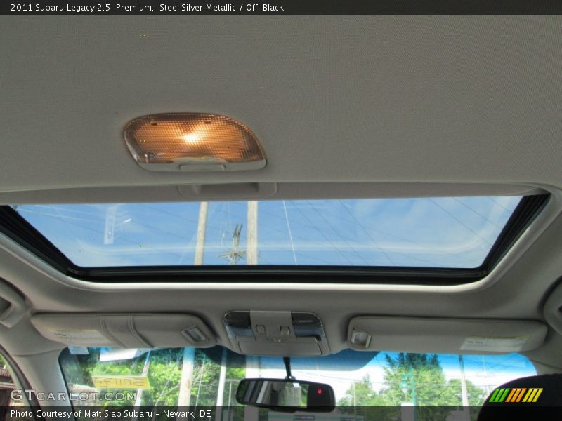 Steel Silver Metallic / Off-Black 2011 Subaru Legacy 2.5i Premium