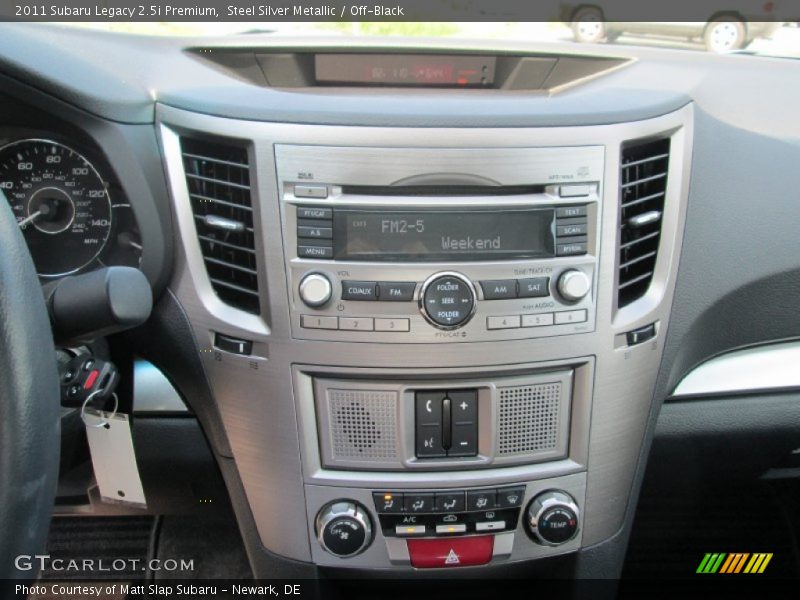 Steel Silver Metallic / Off-Black 2011 Subaru Legacy 2.5i Premium