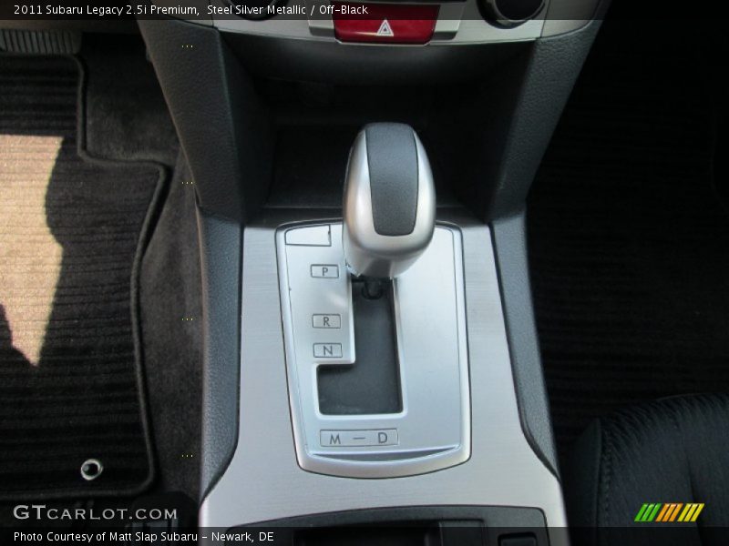 Steel Silver Metallic / Off-Black 2011 Subaru Legacy 2.5i Premium