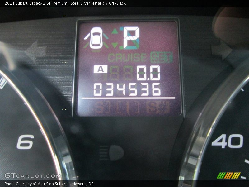Steel Silver Metallic / Off-Black 2011 Subaru Legacy 2.5i Premium