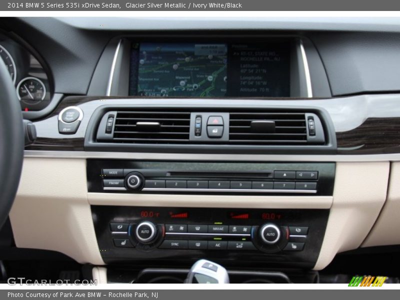 Glacier Silver Metallic / Ivory White/Black 2014 BMW 5 Series 535i xDrive Sedan