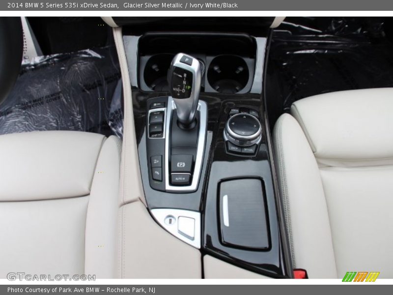 Glacier Silver Metallic / Ivory White/Black 2014 BMW 5 Series 535i xDrive Sedan