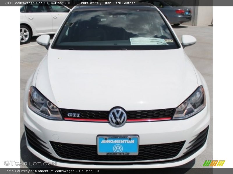 Pure White / Titan Black Leather 2015 Volkswagen Golf GTI 4-Door 2.0T SE