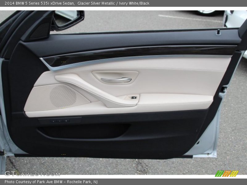 Glacier Silver Metallic / Ivory White/Black 2014 BMW 5 Series 535i xDrive Sedan