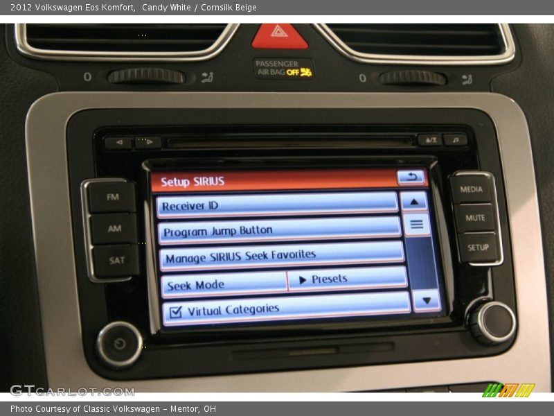 Controls of 2012 Eos Komfort